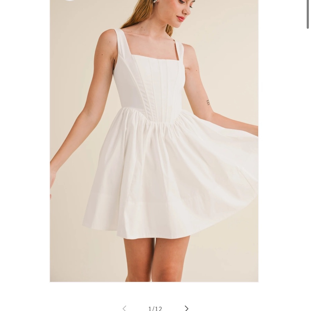 Reset ivory Corset Dress NWOT